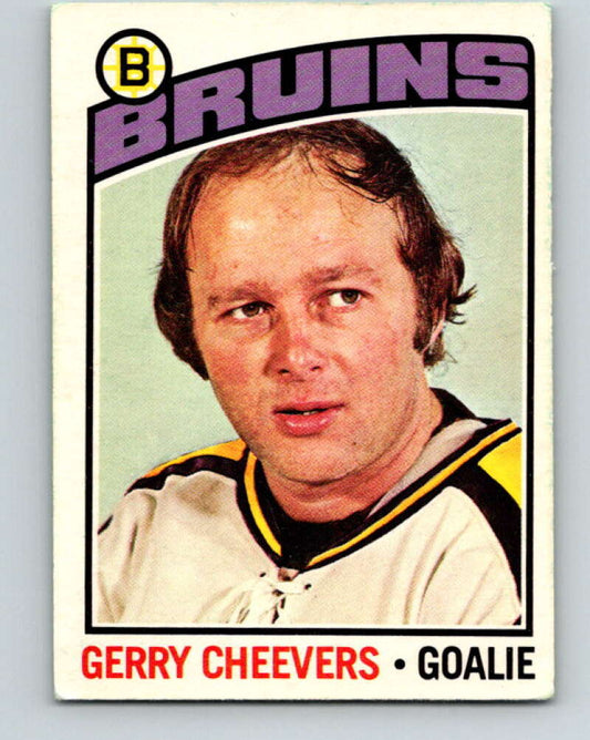 1976-77 OPC #120 Gerry Cheevers  Boston Bruins  V2097