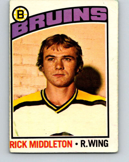 1976-77 OPC #127 Rick Middleton  Boston Bruins  V2100