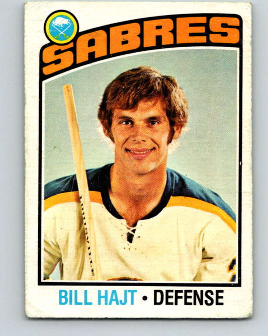 1976-77 OPC #128 Bill Hajt  Buffalo Sabres  V2104