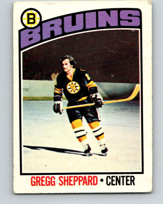 1976-77 OPC #155 Gregg Sheppard  Boston Bruins  V2128