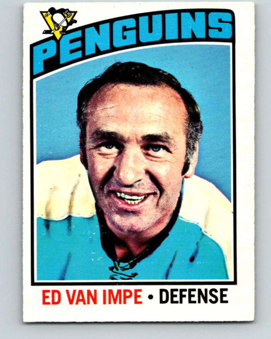1976-77 OPC #157 Ed Van Impe  Pittsburgh Penguins  V2129