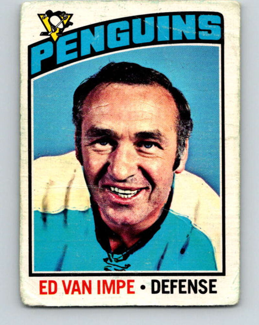 1976-77 OPC #157 Ed Van Impe  Pittsburgh Penguins  V2130