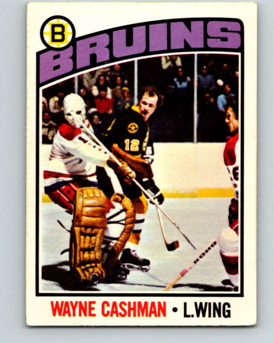 1976-77 OPC #165 Wayne Cashman  Boston Bruins  V2135