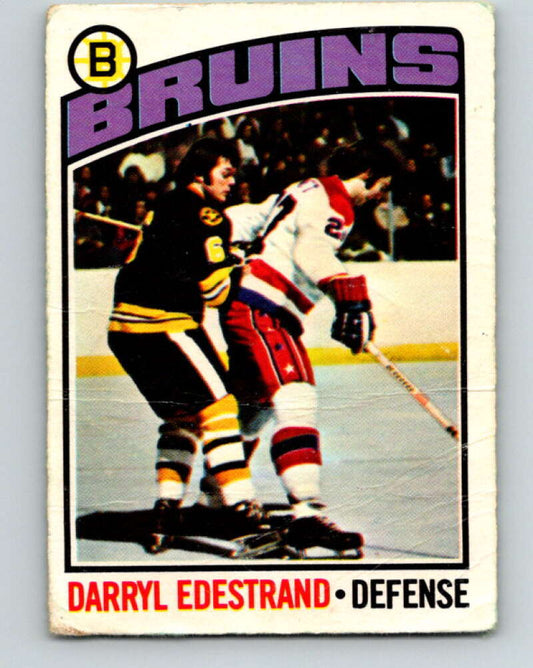 1976-77 OPC #179 Darryl Edestrand  Boston Bruins  V2137