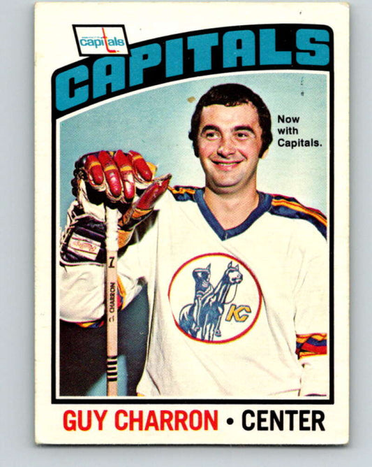 1976-77 OPC #186 Guy Charron  Washington Capitals  V2141