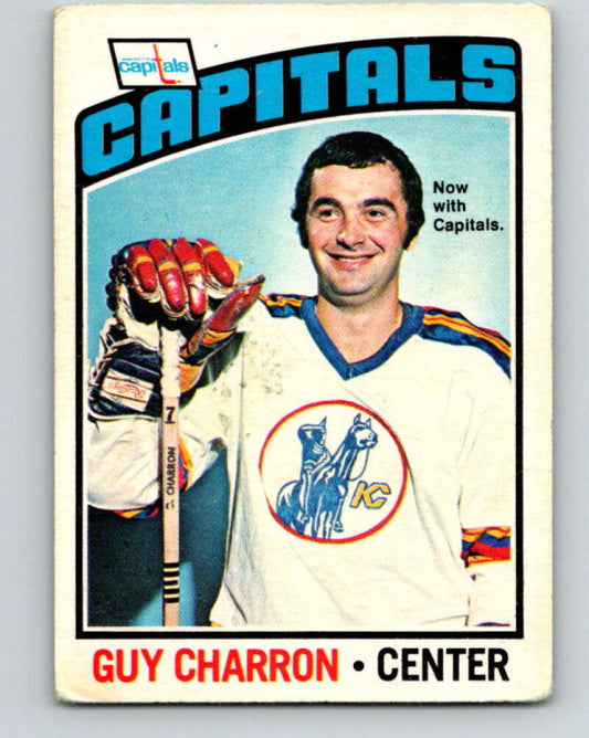 1976-77 OPC #186 Guy Charron  Washington Capitals  V2142