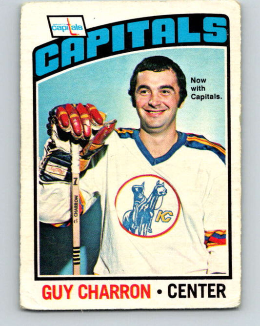 1976-77 OPC #186 Guy Charron  Washington Capitals  V2143