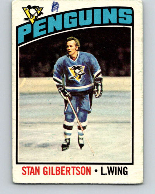 1976-77 OPC #187 Stan Gilbertson  Pittsburgh Penguins  V2144