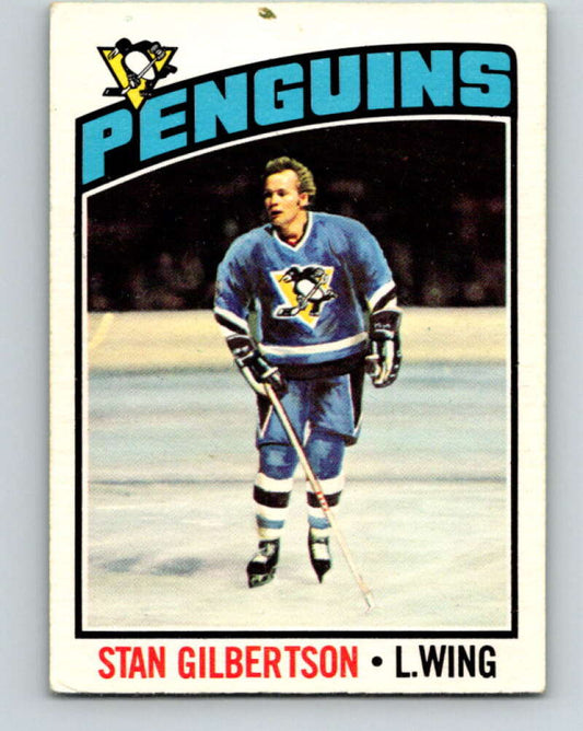 1976-77 OPC #187 Stan Gilbertson  Pittsburgh Penguins  V2145