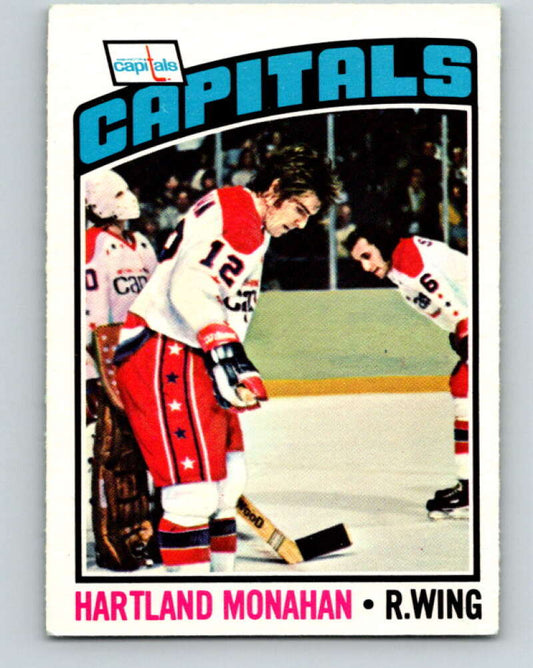 1976-77 OPC #203 Hartland Monahan  RC Rookie Washington Capitals  V2154