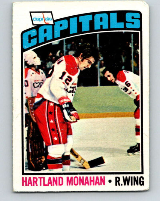 1976-77 OPC #203 Hartland Monahan  RC Rookie Washington Capitals  V2155