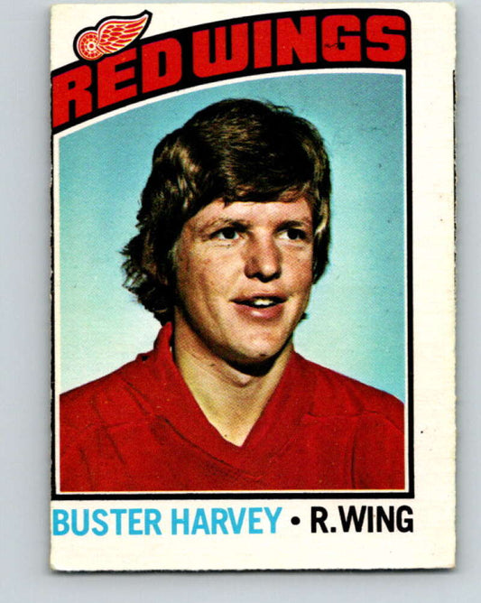 1976-77 OPC #212 Buster Harvey  Detroit Red Wings  V2160