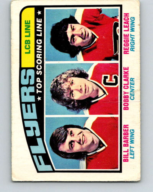 1976-77 OPC #215 Barber/Clarke/Leach LCB Line  V2161