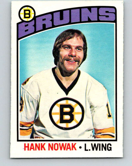 1976-77 OPC #224 Hank Nowak  RC Rookie Boston Bruins  V2162