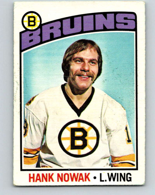 1976-77 OPC #224 Hank Nowak  RC Rookie Boston Bruins  V2163