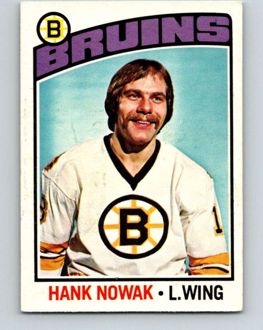 1976-77 OPC #224 Hank Nowak  RC Rookie Boston Bruins  V2164