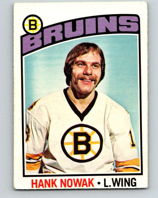 1976-77 OPC #224 Hank Nowak  RC Rookie Boston Bruins  V2165