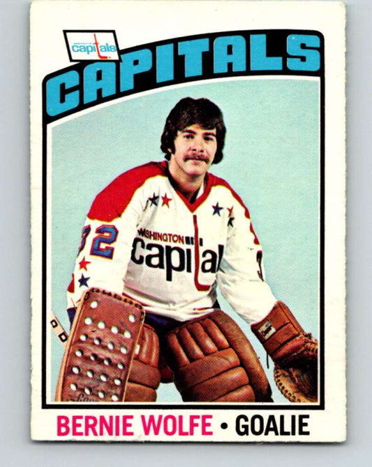 1976-77 OPC #227 Bernie Wolfe  RC Rookie Washington Capitals  V2170