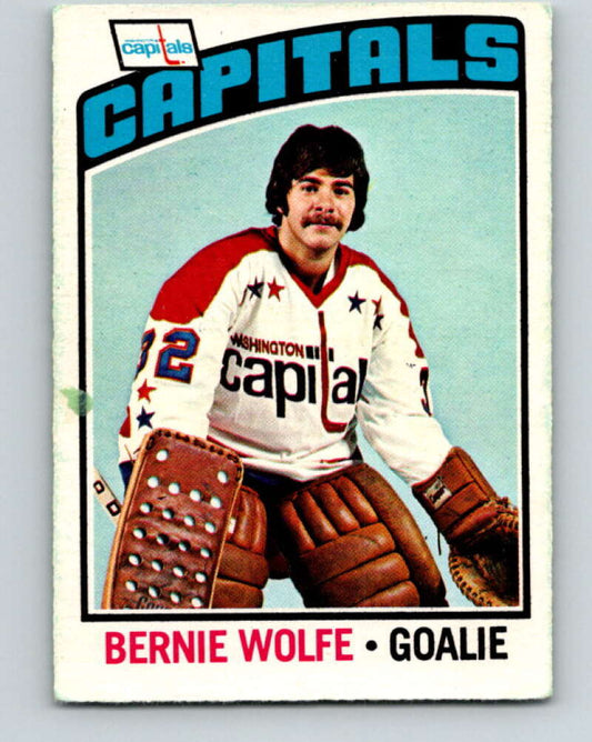 1976-77 OPC #227 Bernie Wolfe  RC Rookie Washington Capitals  V2171