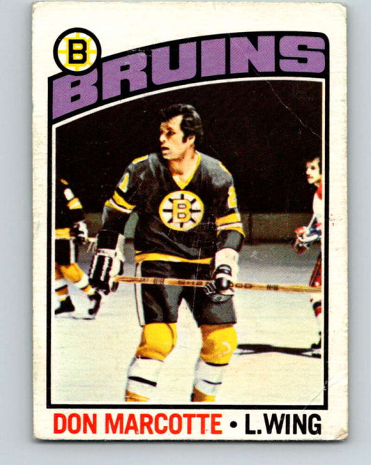 1976-77 OPC #234 Don Marcotte  Boston Bruins  V2178