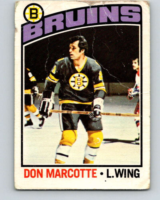1976-77 OPC #234 Don Marcotte  Boston Bruins  V2180