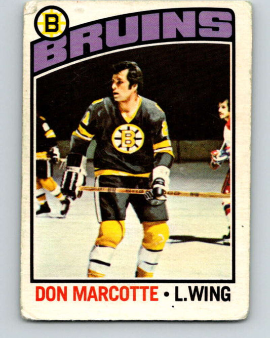 1976-77 OPC #234 Don Marcotte  Boston Bruins  V2182