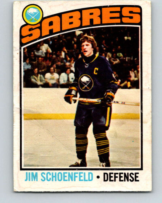 1976-77 OPC #241 Jim Schoenfeld  Buffalo Sabres  V2185