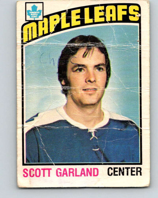 1976-77 OPC #243 Scott Garland  RC Rookie Toronto Maple Leafs  V2187