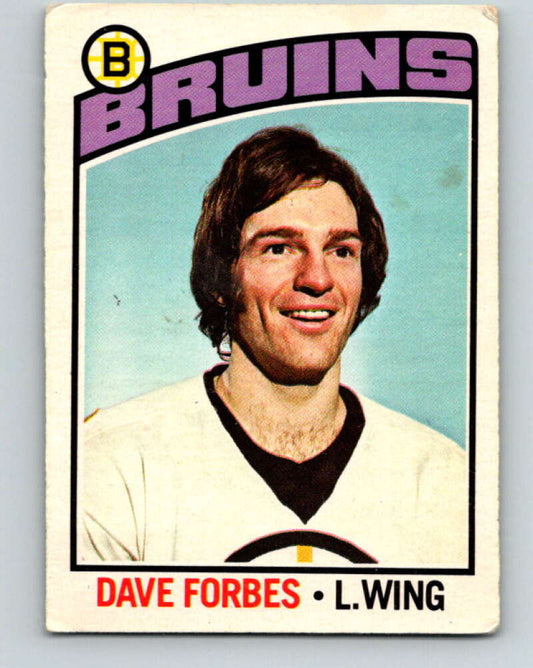 1976-77 OPC #246 Dave Forbes  Boston Bruins  V2189