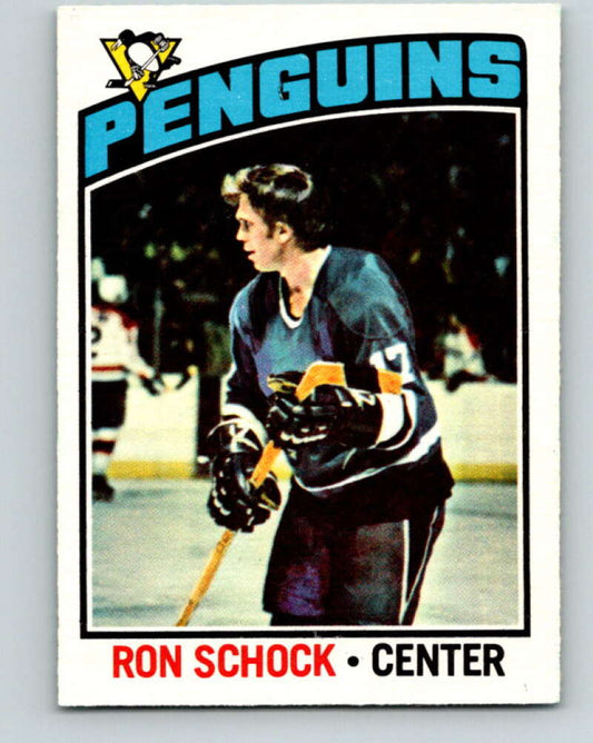 1976-77 OPC #248 Ron Schock  Pittsburgh Penguins  V2191