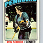 1976-77 OPC #248 Ron Schock  Pittsburgh Penguins  V2192