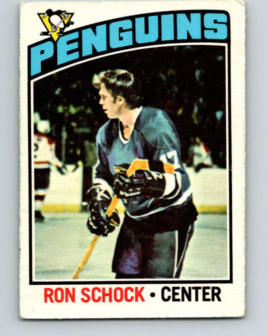 1976-77 OPC #248 Ron Schock  Pittsburgh Penguins  V2192