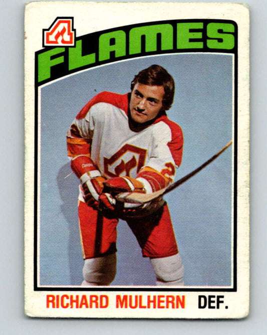 1976-77 OPC #265 Richard Mulhern  RC Rookie Atlanta Flames  V2208