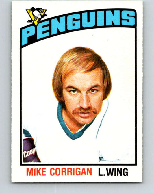 1976-77 OPC #268 Mike Corrigan  Pittsburgh Penguins  V2213