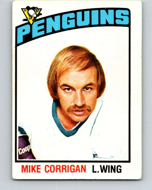 1976-77 OPC #268 Mike Corrigan  Pittsburgh Penguins  V2214