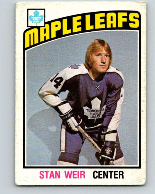 1976-77 OPC #270 Stan Weir  Toronto Maple Leafs  V2215