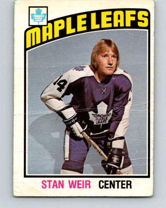 1976-77 OPC #270 Stan Weir  Toronto Maple Leafs  V2217