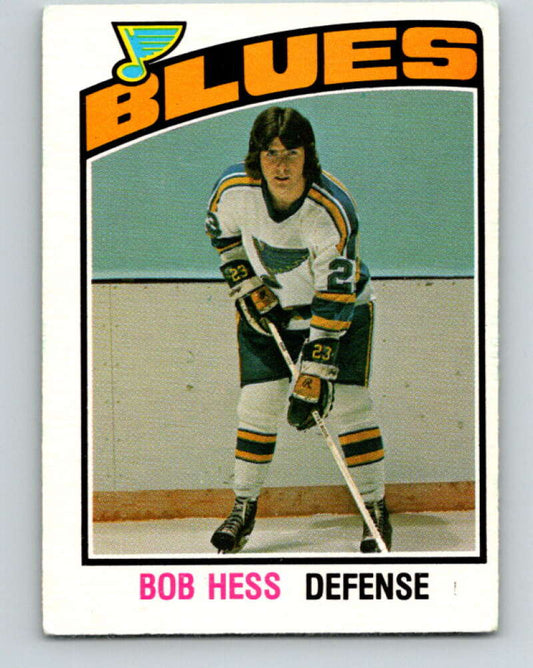 1976-77 OPC #277 Bob Hess  St. Louis Blues  V2226