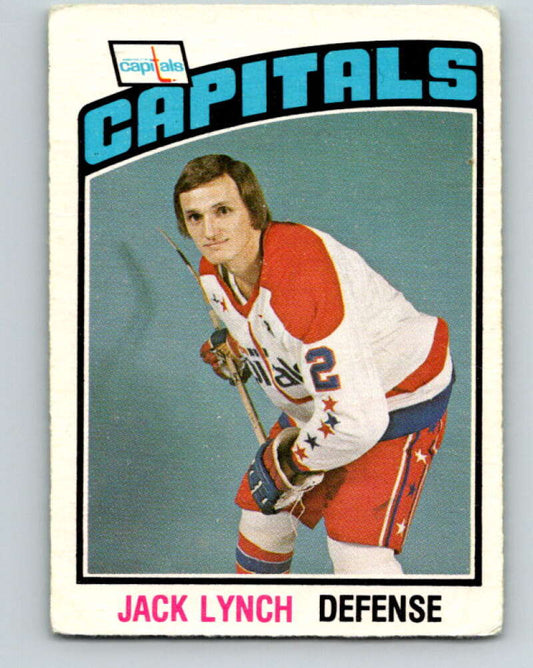 1976-77 OPC #288 Jack Lynch  Washington Capitals  V2241