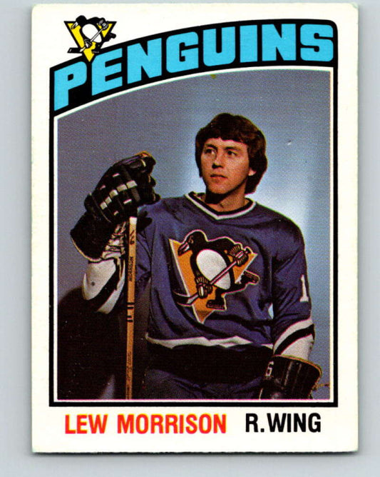 1976-77 OPC #307 Lew Morrison  Pittsburgh Penguins  V2275