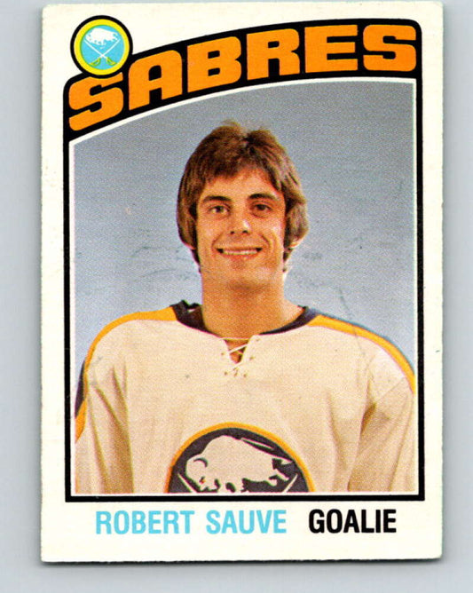 1976-77 OPC #308 Bob Sauve  RC Rookie Buffalo Sabres  V2277