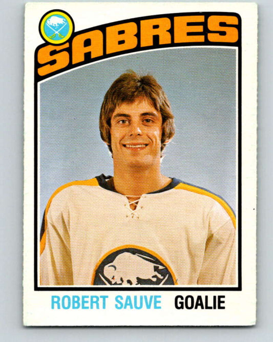 1976-77 OPC #308 Bob Sauve  RC Rookie Buffalo Sabres  V2278
