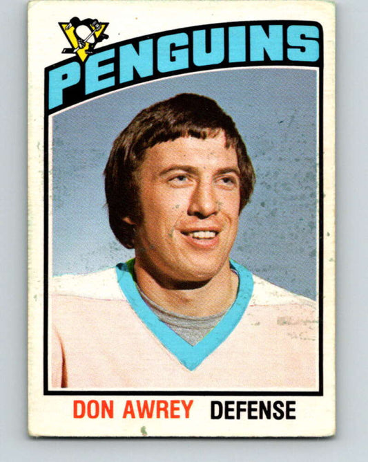 1976-77 OPC #311 Don Awrey  Pittsburgh Penguins  V2280