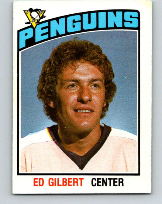 1976-77 O-Pee-Chee #329 Ed Gilbert  Pittsburgh Penguins  V2296