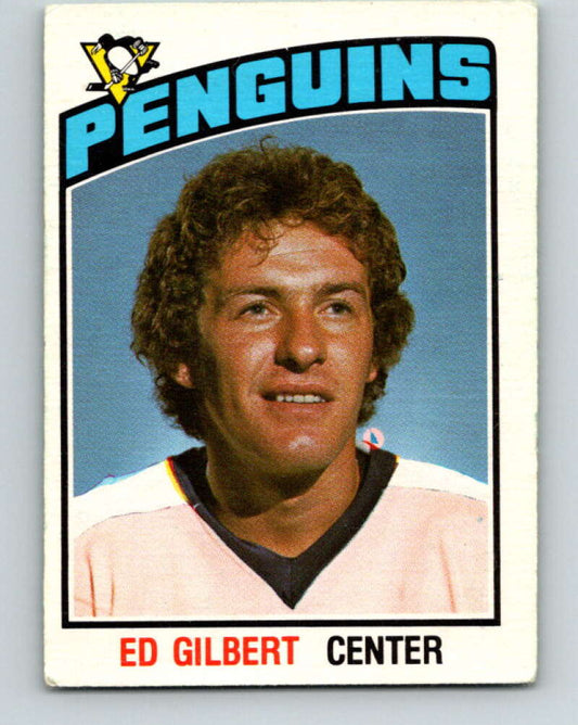 1976-77 O-Pee-Chee #329 Ed Gilbert  Pittsburgh Penguins  V2298