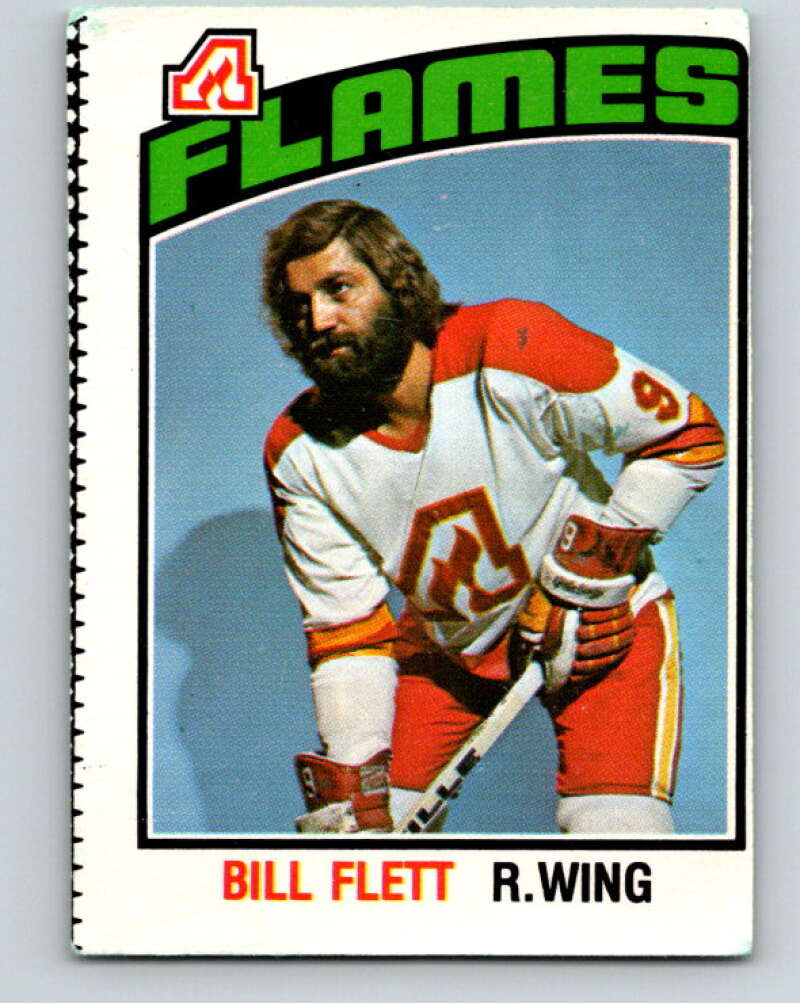 1976-77 O-Pee-Chee #332 Bill Flett  Atlanta Flames  V2300