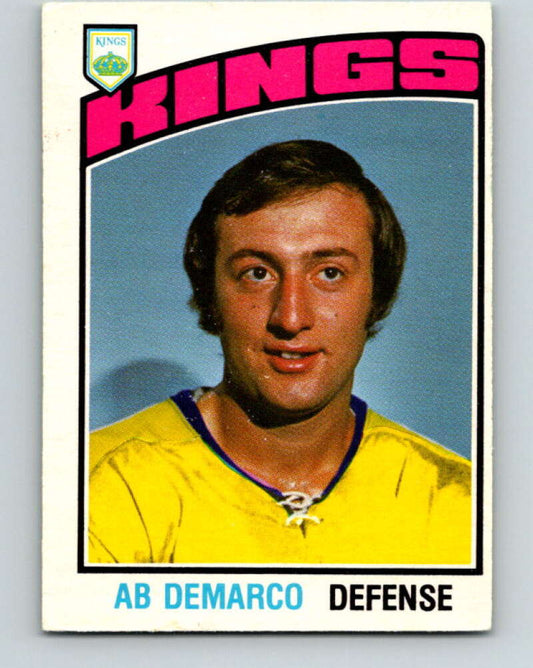 1976-77 O-Pee-Chee #374 Ab DeMarco  Los Angeles Kings  V2357