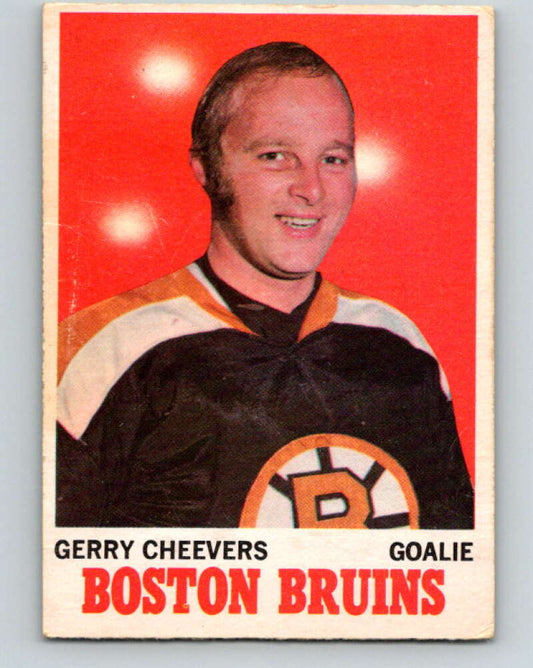 1970-71 O-Pee-Chee #1 Gerry Cheevers  Boston Bruins  V2415