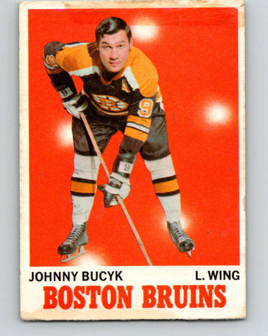 1970-71 O-Pee-Chee #2 Johnny Bucyk  Boston Bruins  V2417
