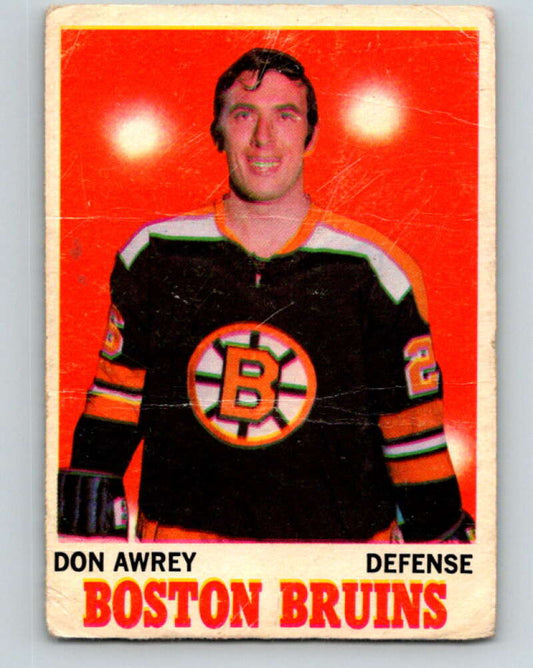 1970-71 O-Pee-Chee #4 Don Awrey  Boston Bruins  V2421